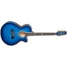 GUITARRA ACÚSTICA THINLINE TSP100 FX CUTAWAY - Quilt Dark Blue Sunburst
