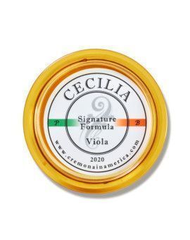 "La resina de viola Cecilia Rosin Signature Formula proporciona un tacto único y un sonido articulado y definido."