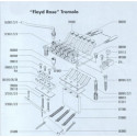 Recambios Floyd Rose Schaller Tornillo Barra Cuerdas Cromado 20200200