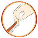 Posicionador Para Arco Violín Bow Stopper BS2 Rojo