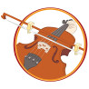 Posicionador Para Arco Violín Bow Stopper BS2 Rojo
