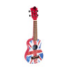 Ukelele Soprano Octopus UK-205UJR Union Jack Roja