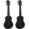 Ukelele Soprano Flight TUS-35EBK Travel Electrificado Negro