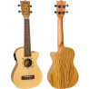 Ukelele Concert Flight DUC-328CEQ Designer Electroacustico Abeto/Zebr