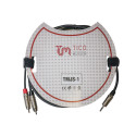 Cable Mini Jack Stereo-2 RCA TCM  TMJS-1 1 Metro