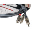 Cable Mini Jack Stereo-2 RCA TCM TMJS-3 3 Metros
