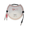 Cable Jack Stereo-2 Jack Mono TCM TJJS-1 1 metro