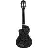 Ukelele Concert Lanikai QM-BKCEC Quilted Maple Electrificado Black