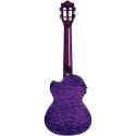 Ukelele Concert Lanikai QM-PUCEC Quilted Maple Electrificado Purple