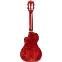 Ukelele Concert Lanikai QM-RDCEC Quilted Maple Electrificado Red