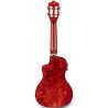 Ukelele Concert Lanikai QM-RDCEC Quilted Maple Electrificado Red