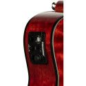 Ukelele Concert Lanikai QM-RDCEC Quilted Maple Electrificado Red