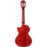 Ukelele Tenor Lanikai QM-RDCET Quilted Maple Electrificado Red