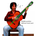 Soporte guitarra Efel Basic Negro