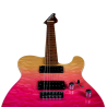 Guitarra Eléctrica Jet JT450-QTPK Rosa Transparente