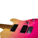 Guitarra Eléctrica Jet JT450-QTPK Rosa Transparente