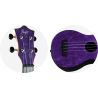 Ukelele Soprano Flight TUS-65 Travel Amethyst