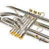 Trompeta Taylor Collins TCTR-069H Plateada con pistones Monel en Sib