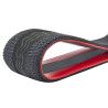 Correa Guitarra o Bajo BG Premium Duo Cuero Rojo y Negro