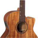 Guitarra Acústica Veelah VGACE-Koa Cutaway Electrificada