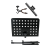 Atril Orquesta TCM MS-533UBK Negro Perforado con soporte ukelele