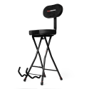 Taburete con soporte para guitarra