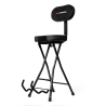 Taburete con soporte para guitarra