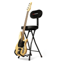Taburete con soporte para guitarra
