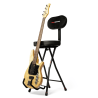 Taburete con soporte para guitarra