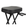 Taburete con soporte para guitarra