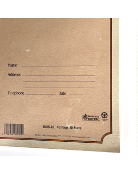 "Cuaderno música D'Addario B10S-48 Espiral 10L 48P (B-stock nº 244)"