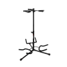 Soporte triple para guitarra con protecc