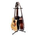 Soporte triple para guitarra con protección de goma