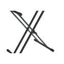 Soporte para teclado robusto tipo X con