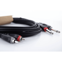 Cable de audio doble jack mono - RCA 1,5 m