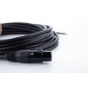 Cable de audio jack XLR/mono hembra de 5 m