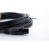 Cable de audio jack XLR/mono hembra de 5 m