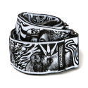 CORREA GUIT/ BAJO I LOVE DUST SKULLS - Black/White