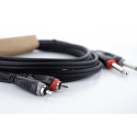 Cable de audio doble jack mono - RCA 6 m