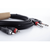 Cable de audio doble jack mono - RCA 6 m