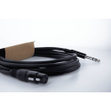 Cable de audio XLR hembra / jack estéreo - 6 m