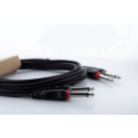 Cable de audio doble mono jacks 3 m