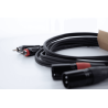 Cable de audio XLR/RCA macho dual de 1,5 m