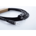 Cable de audio minijack estéreo recto/acodado de 50 cm