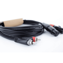 Cable de audio doble XLR/RCA hembra de 1,5 m