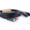 Cable de audio doble XLR/RCA hembra de 1,5 m