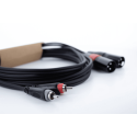 Cable de audio doble XLR/RCA macho 1 m