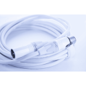 Cable de micrófono XLR 10 m blanco