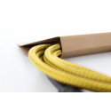 Cable de guitarra jack recto/acodado tweed amarillo de 5m
