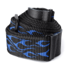 CORREA GUIT/BAJO JACQUARD - AZUL FLAMEADO